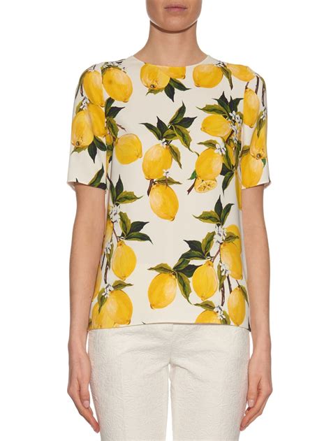 rose print dolce gabbana|dolce and gabbana lemon print.